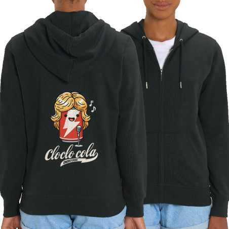 Sweat femme zippé à capuche...