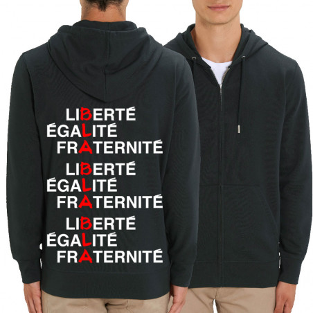 Sweat homme zippé à capuche...