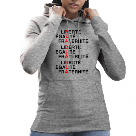 Sweat femme à capuche "BLA...