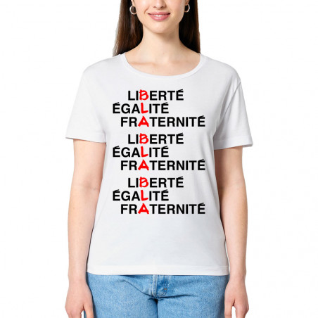 T-shirt femme col large...
