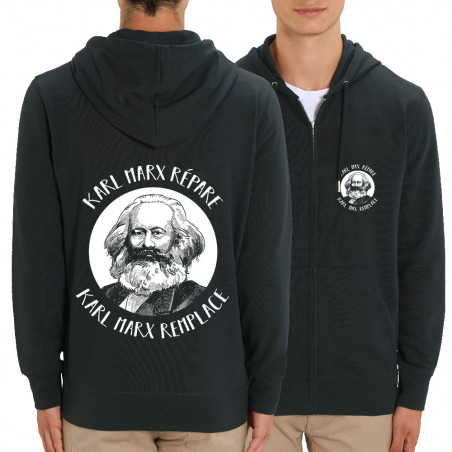 Sweat homme zippé à capuche...