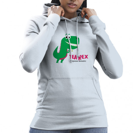 Sweat femme à capuche "Tea...