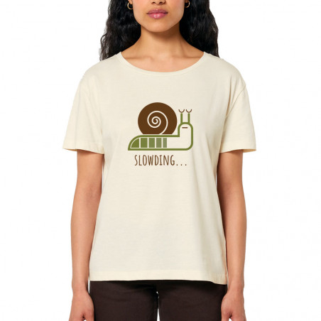 T-shirt femme col large...