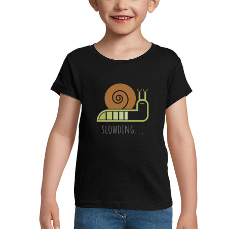 T-shirt fillette "Slowding"