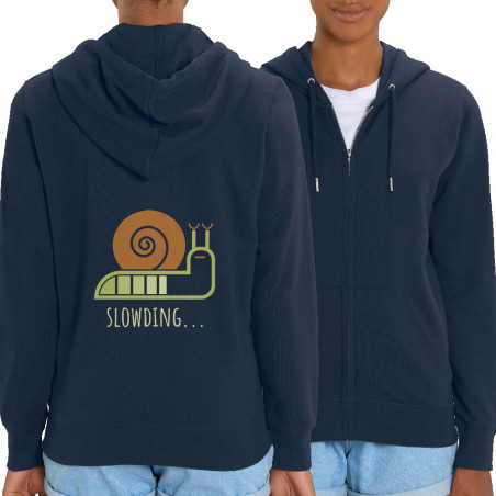 Sweat femme zippé à capuche...