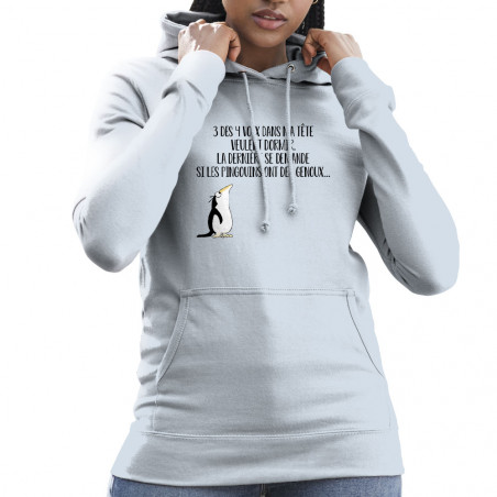 Sweat femme à capuche "Si...