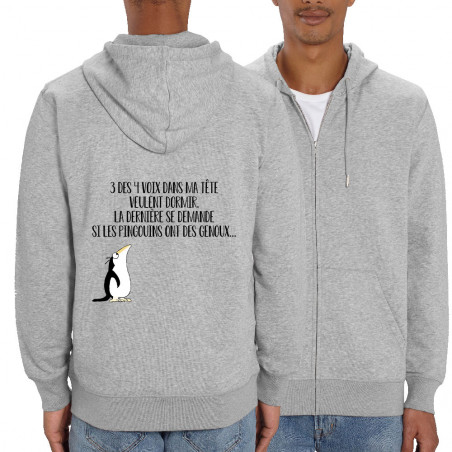 Sweat homme zippé à capuche...
