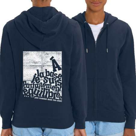 Sweat femme zippé à capuche...
