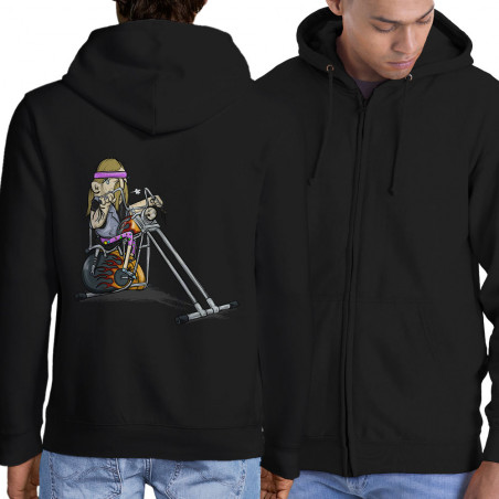 Sweat homme à capuche zippé...