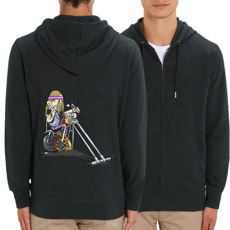 Sweat homme zippé à capuche...