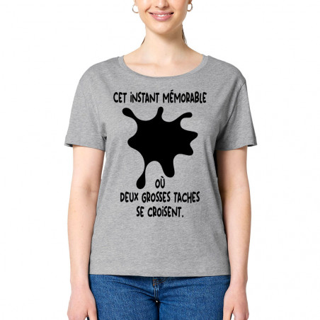 T-shirt femme col large...