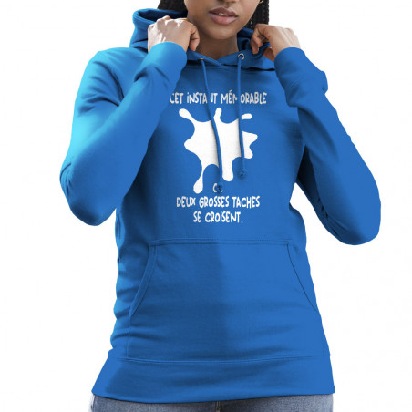 Sweat femme à capuche "Deux...