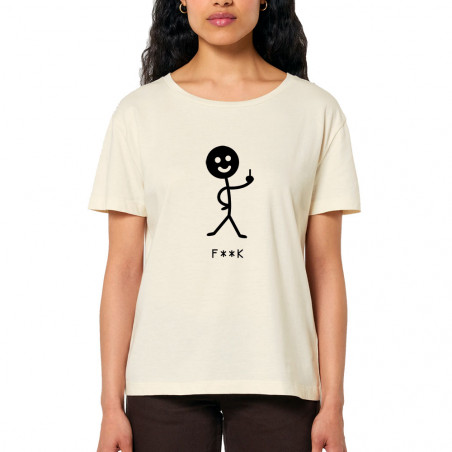 T-shirt femme col large...
