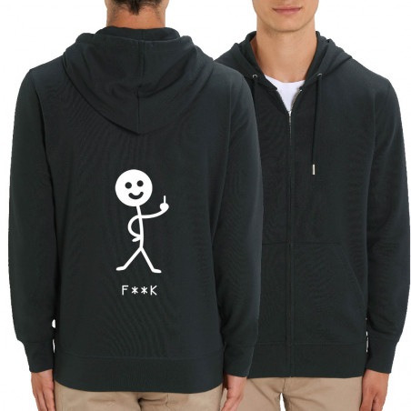Sweat homme zippé à capuche...