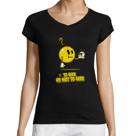 T-shirt femme col V "To...