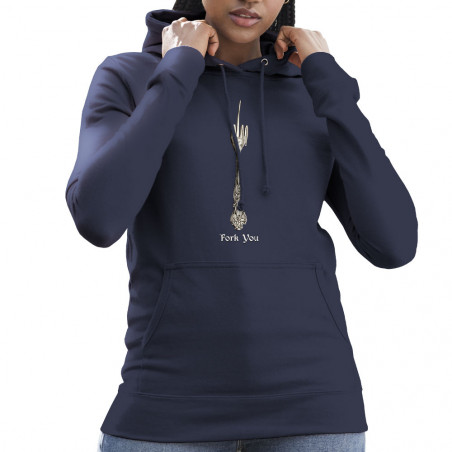 Sweat femme à capuche "Fork...