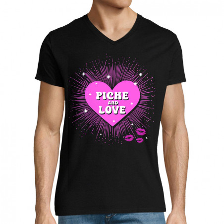 T-shirt homme col V "Piche...
