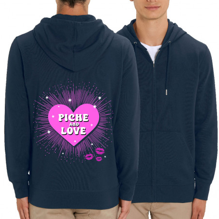 Sweat homme zippé à capuche...