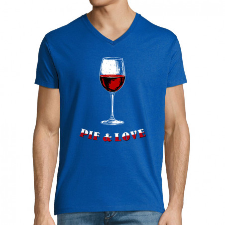 T-shirt homme col V "Pif...