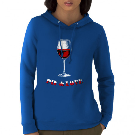 Sweat femme à capuche coton...