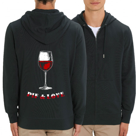 Sweat homme zippé à capuche...