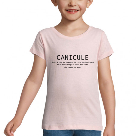 T-shirt fillette "Canicule"