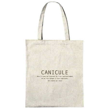 Sac shopping en toile...