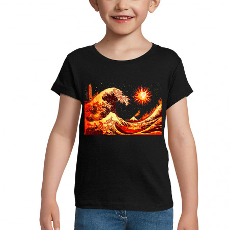 T-shirt fillette "Vague de...