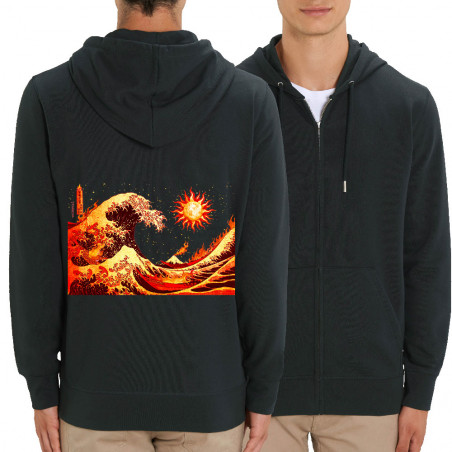 Sweat homme zippé à capuche...