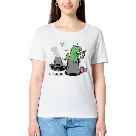 T-shirt femme col large...