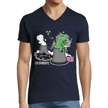 T-shirt homme col V...