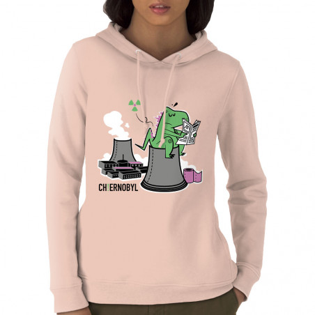 Sweat femme à capuche coton...