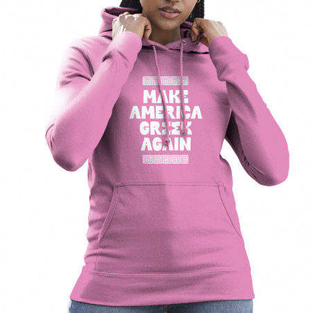 Sweat femme à capuche "Make...