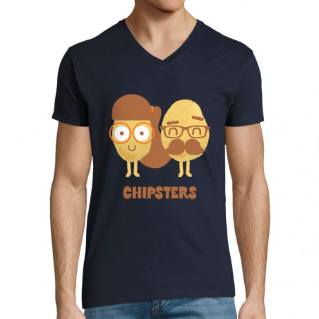 T-shirt homme col V...
