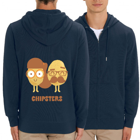 Sweat homme zippé à capuche...