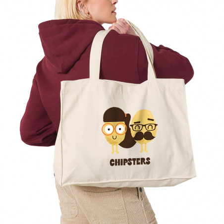 Grand sac shopping en toile...