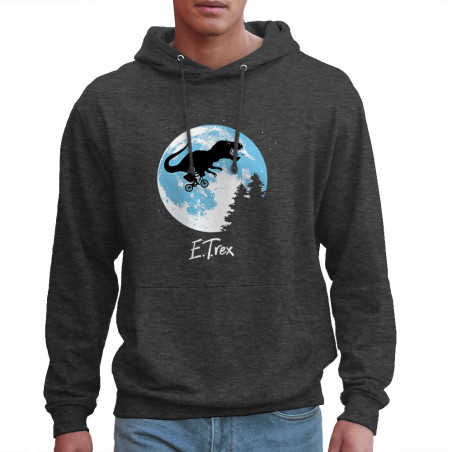 Sweat homme à capuche "ET Rex"