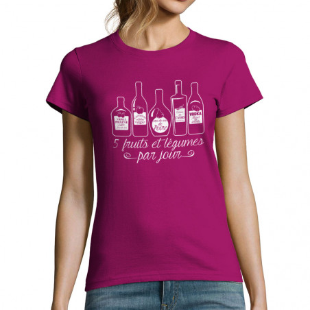 T-shirt femme "5 Fruits et...