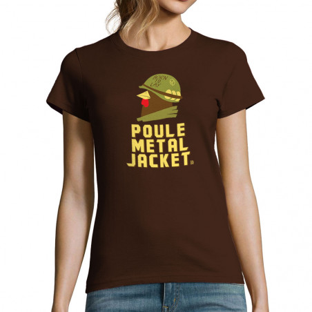 T-shirt femme "Poule Metal...