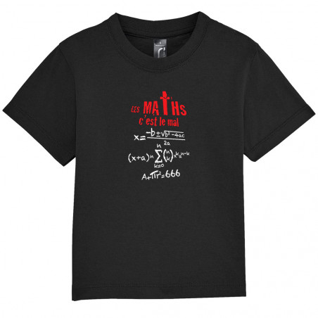 T-shirt bébé "Les maths...