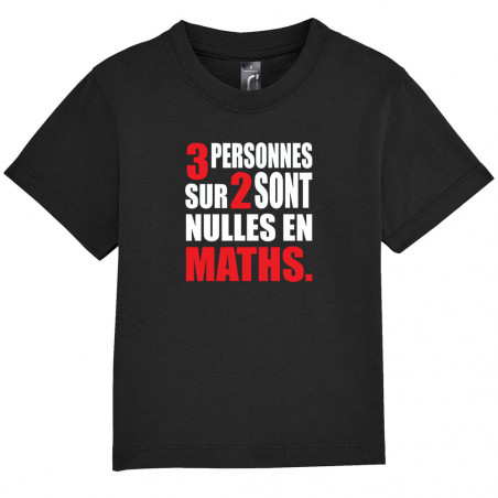T-shirt bébé "3 personnes...