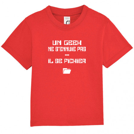 Tee-shirt bébé "Un Geek ne...