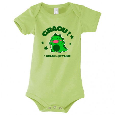 Body bébé "Graou Je t'aime"