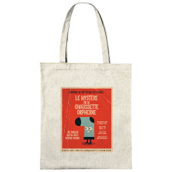 Sac shopping en toile naturel Le mystère de la chaussette (Alex Kidd,Humour)