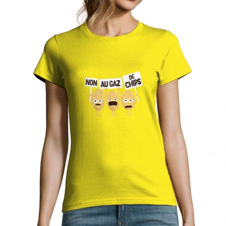 T-shirt femme "Non au gaz...
