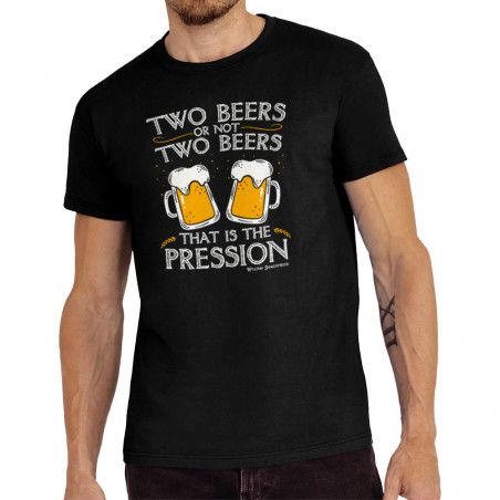 Tee-shirt homme "Two Beers...