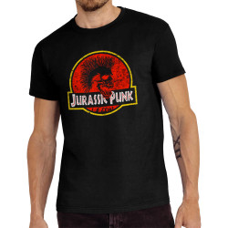 Tee-shirt homme noir Jurassic Punk (Gondrax,Films/Séries,Rock & Punk,Détournements)