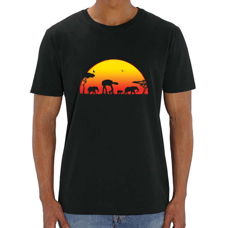 T-shirt homme coton bio noir Starfari (Gondrax,Animaux,Films/Séries,Star Wars)