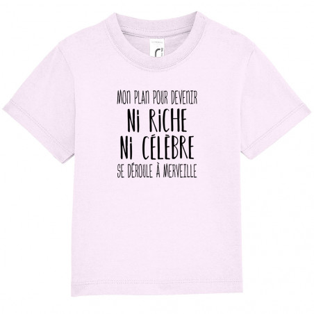 T-shirt bébé "Mon plan pour...