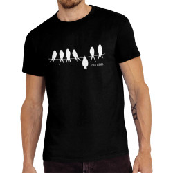 Tee-shirt homme noir Stay Rebel (Gondrax,Animaux,Humour,Stay)